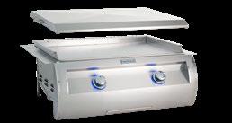 Ships in 2 cartons; dimensions: 27¼"L x 26¼"W x 15"H (grill head) 36¼"L x 27¼"W x 27"H (grill body) Optional cover: