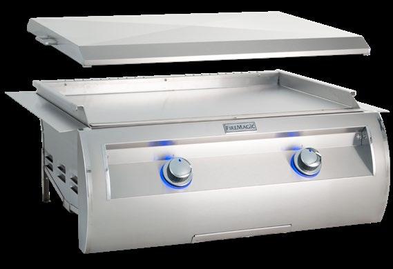 E660i grill Handsome stainless steel cover protects griddle when not in use E660i-0T3N Pizza Stone Kit - (Pg.