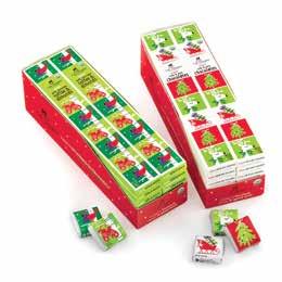 5 oz / 12 per case Assorted Jubilees Spread some cheer with this versatile gift 1X512-001050-1 HOLIDAY ORGANIC SQUARES DISPENSERS 106 piece /.