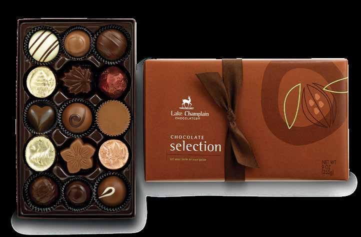 TIMELESS CLASSICS for all occasions Take a culinary journey to Vermont with these delicious gourmet chocolate assortments.