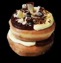 SIMPLY CHOCO Dip the plain ring donut into glossy chocolate icing.