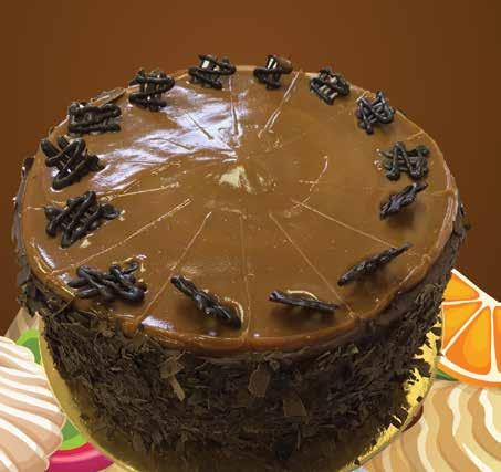 New 10 Caramel DeLeche Devils chocolate sponge with a