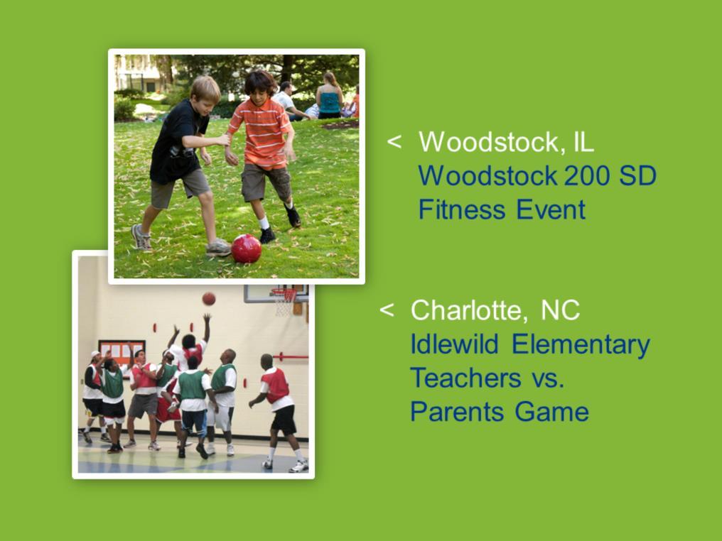 Ildewild Elementary School in Charlotte, NC, raised $800 for physical education equipment by pitting their teachers against parents in a basketball game and selling tickets to an eager crowd.