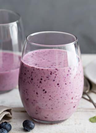 B E R RY D E TOX SMOOTHIE 1 SERVING 1 packet Cleanse Protein 1 cup unsweetened coconut milk 1 cup frozen raspberries 1 tablespoon chia seeds 1 tablespoon coconut oil 2 tablespoons tahini 4 ice cubes