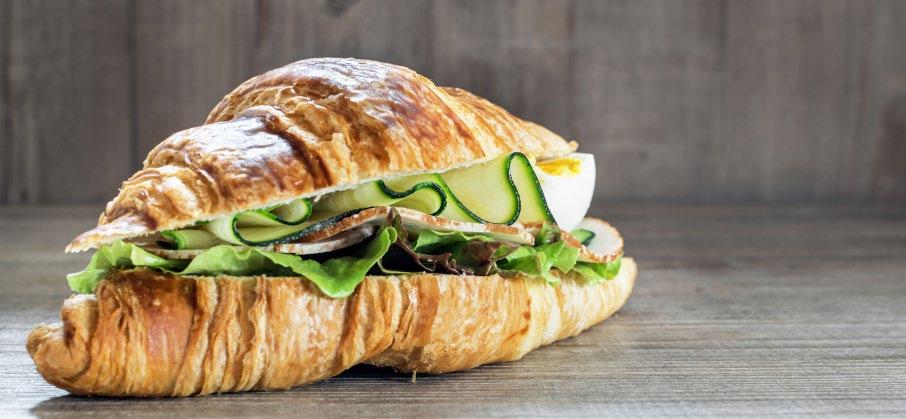SAVORY CROISSANTS DELIKREK FLAT MARGARINE 500 GR 40 GR 400 GR (to make puff-pastry) Mix all ingredients, except margarine until dough is smooth and homogeneous, let stand 15-20 minutes, roll out with