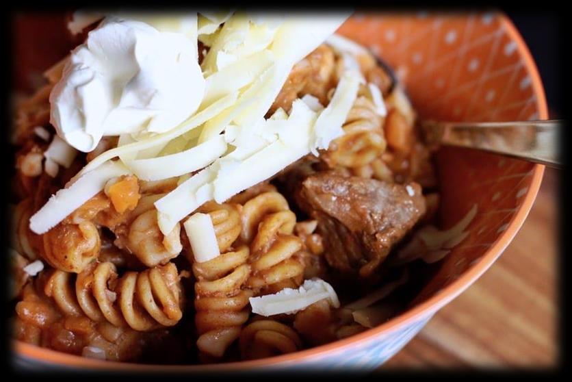 Slow Cooked Beef Ragu 10 minutes 4-8 hours 8-10 1 kg diced stewing steak 1 brown onion 2 cloves garlic 2 carrots, diced roughly 8 large button mushrooms, thinly sliced 300g water 2 heaped tblsp