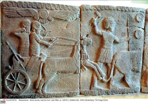 Hittites fitted chariots with recently invented spoke wheels, which were much lighter and more maneuverable than Sumerian wheels.