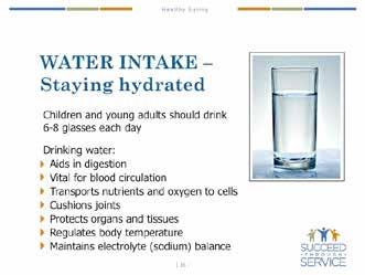 Succeed Through Service TOOLKIT SEGMENT 9: Hydration cont... Visual-slides: 1. How much water should you drink?