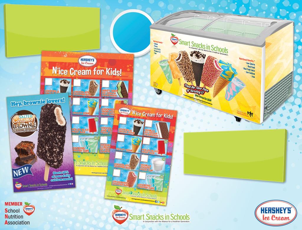P.O.P. & FREEZERS Hershey s has the only program with this many products, custom P.O.P. and a freezer program!* Eye-catching freezer graphics will help you sell more!