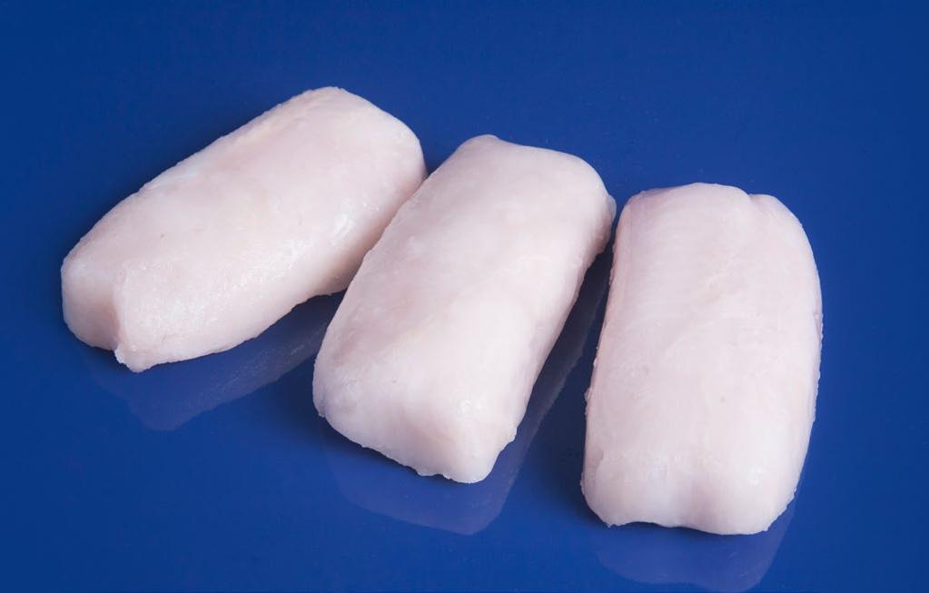 HAND MOULDED IQF CAPE HAKE PORTIONS MOULDED HAPPY IQF CAPE HAKE LOINS