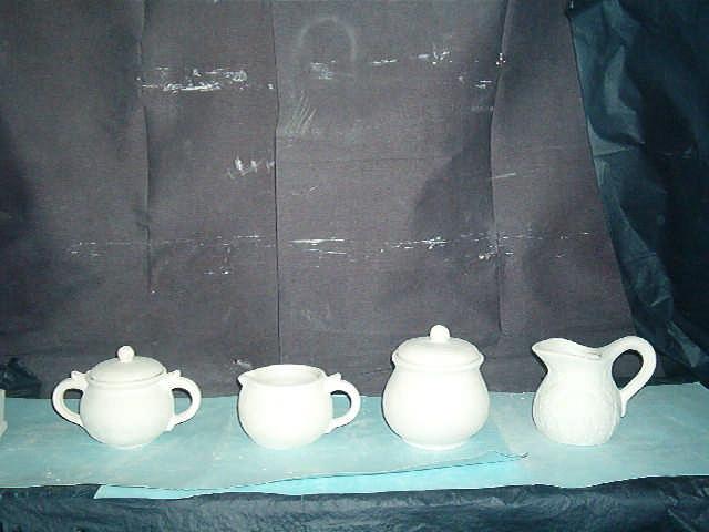 #KIT 019 #KIT 020 #KIT 021 #KIT 022 Pottery Sugar Pottery Creamer Pottery Honey Pot Sunflower