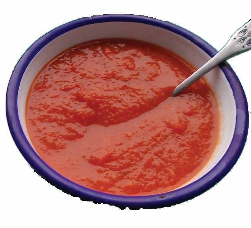 Tomato Soup 1/2 onion chopped finely 1/2 garlic clove crushed 1 stock cube