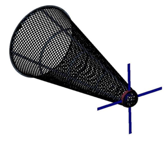 The effects of Strainer with stiffener and Strainer without stiffener are analysed. Figure 6. Strainer with Stiffener assembly. Figure 7. Variation of Maximum Von-Mises stress in the model. Figure 8.