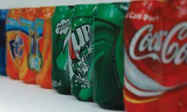 Multipack shares One feature of the CSD market in 2007 was the growth in sales of single cans in multiple grocers, up14.5% on the 2006 sales level.