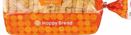 BREAD Value Loaf Code RO1182 White Sliced Medium 700g Happy Bread