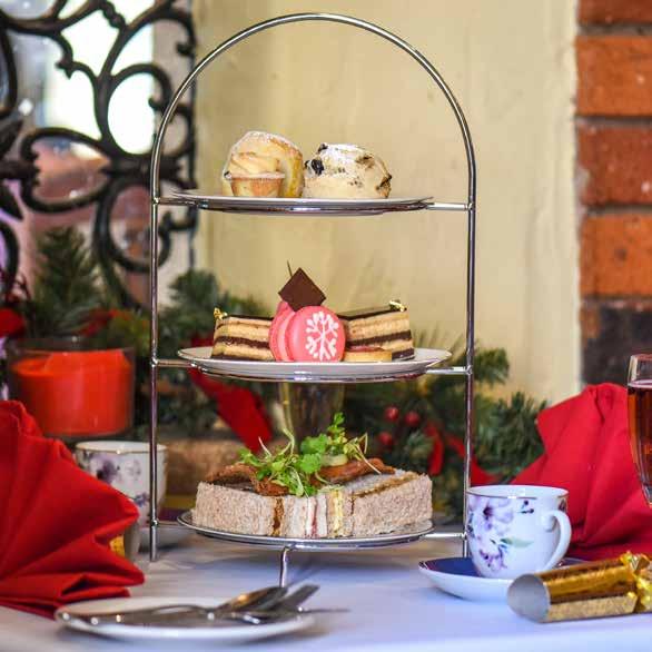 95 per person As the Festive Afternoon Tea with a glass of warming Mulled Wine or Sparkling