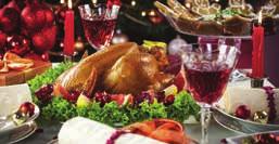 Some dishes may contain nuts & gluten Chestnut Roast, Bread Sauce, Roasted Apple, Crispy Sprouts, Port Reduction Dessert Christmas Pudding,