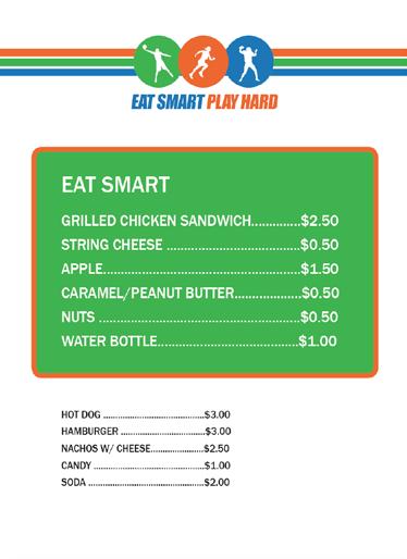 counter 10 Eat Smart, Play Hard