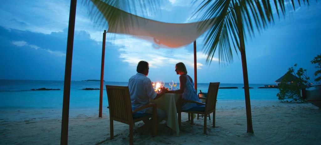 Romantic Evenings Sunset Dinner under the Pergola US$ 150.00 pp Under the Pergola on the tip of our island a beautiful sunset dinner for two.