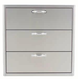 Blaze sliding drawers feature an easy close assist