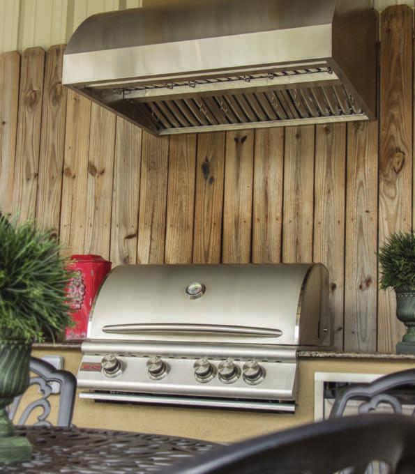 Vent Hoods Blaze 42 Vent Hood Ventilating an outdoor cooking space can be challenging due to the increased