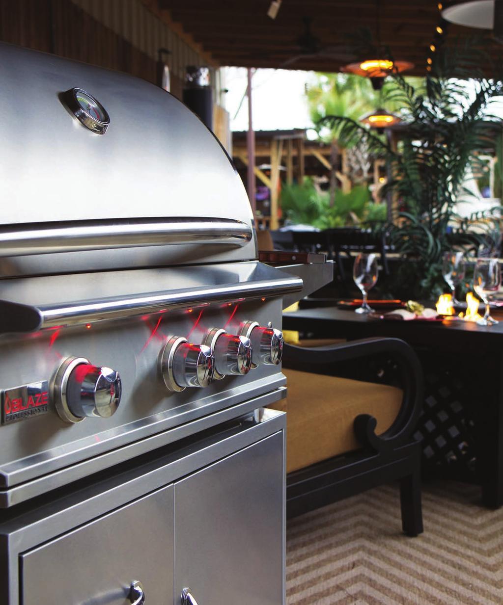 Professional Grills Blaze 3-Burner Professional Gas Grill Blaze presents the Blaze Professional Grill as a leader in the industry.