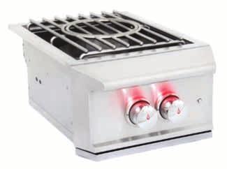 environment Removable stainless steel cover shields burners from outdoor elements Push and turn knob ignition system delivers a reliable flame with every