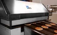 The oven is also fitted with the baking conveyor preheat zone.
