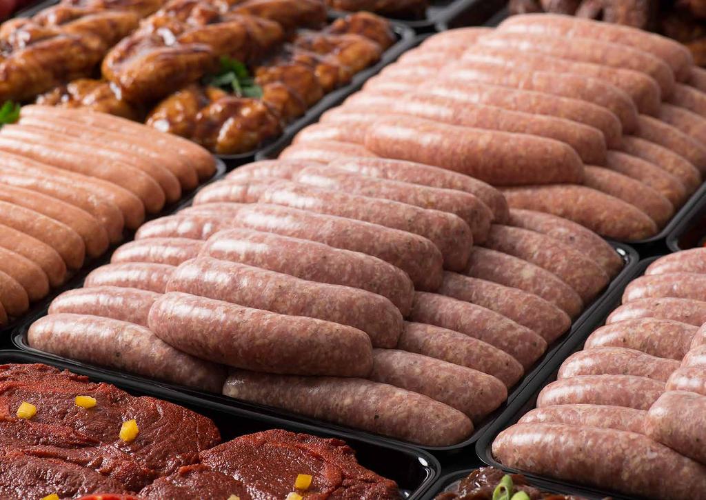Smokey Dogs A fresh smoky twist on the hot dog sausage but made with the finest pork to guarantee a great meaty bite! Pork Meat (80VL) Smokey BBQ Sausage Mix Ice Water Total 3.224kg 0.567kg 0.749kg 4.
