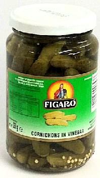 6x935g (Bulk) Figaro Cornichons in Vinegar 12x350g French Style