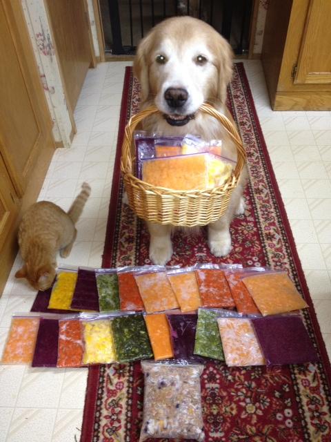 Robin says: Mom has been stockpiling my anti cancer diet ingredients, YUM, YUM, YUMMY!