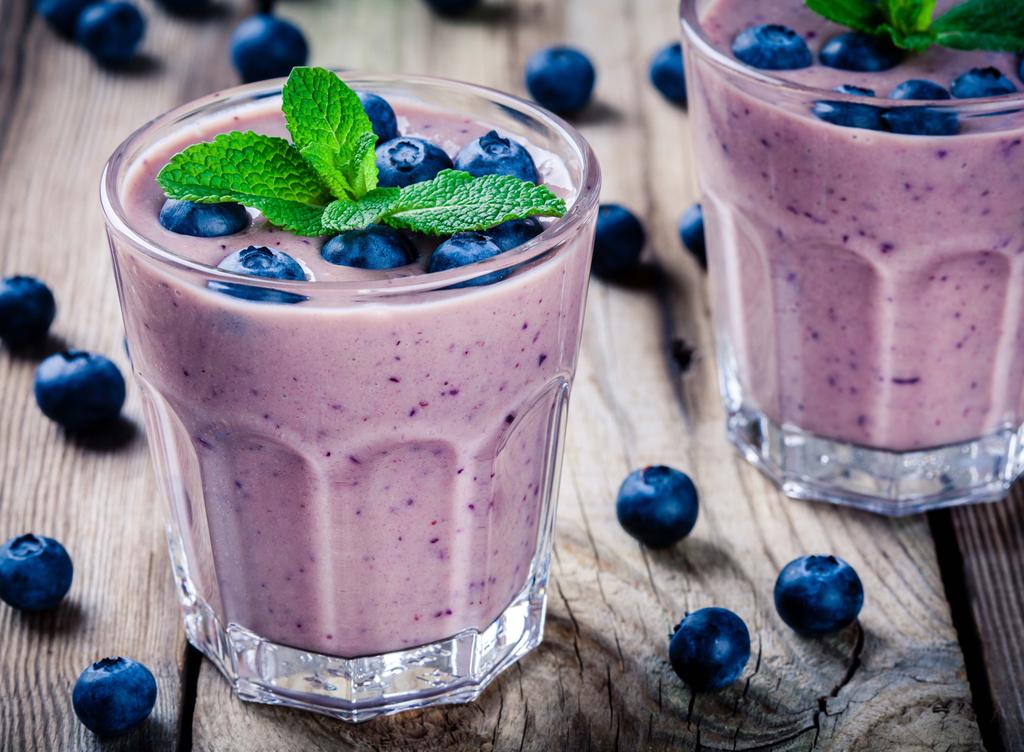 Blueberry Oatmeal Smoothie Yield: 1 serving 1 c frozen blueberries ½ c oatmeal 1 c non-fat milk ½ c vanilla greek yogurt