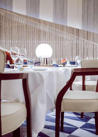the menu incorporates the classic flavours and vivid colours of the Riviera, with a focus
