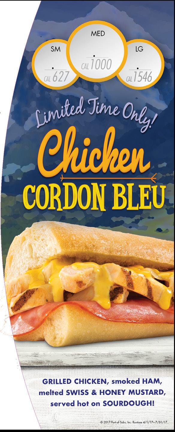 Promotion Guide... Marketing APRIL 1 - JUNE 30, 2017 Chicken Cordon Bleu.