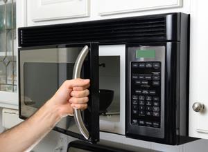 Microwave Thaw food in a microwave oven if it will be cooked immediately after thawing.