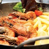 fries, rice or side salad 129 159 Prawn & Catch of the Day seasonal catch of the day & 3 queen prawns, served with a lemon 185 butter