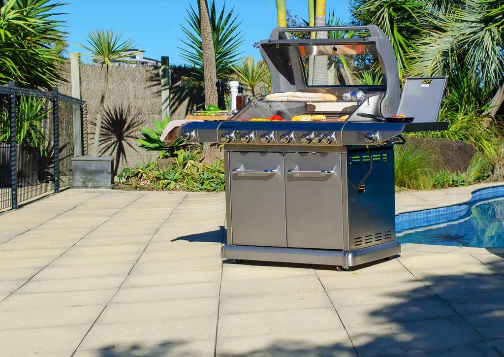 IMPRESSIVE GRILLING Regardless of whether you want a barbecue to be the centerpiece of your outdoor entertaining area or you simply need something to sizzle up the steak and sausages at the flat or