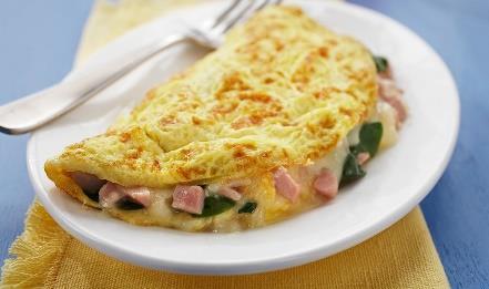 Cheese Omelet INGREDENTS: *1 Egg 1 Tbsp. Water Pinch of salt (less then 1/16 tsp.) *½ tsp butter *1/8 cup filling (cheese) DIRECTIONS: 1. BEAT egg, water, salt in small bowl until blended. 2.