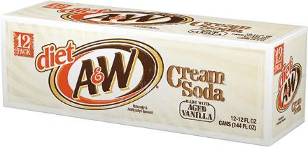 Soda Diet A&W Cream Soda 1000