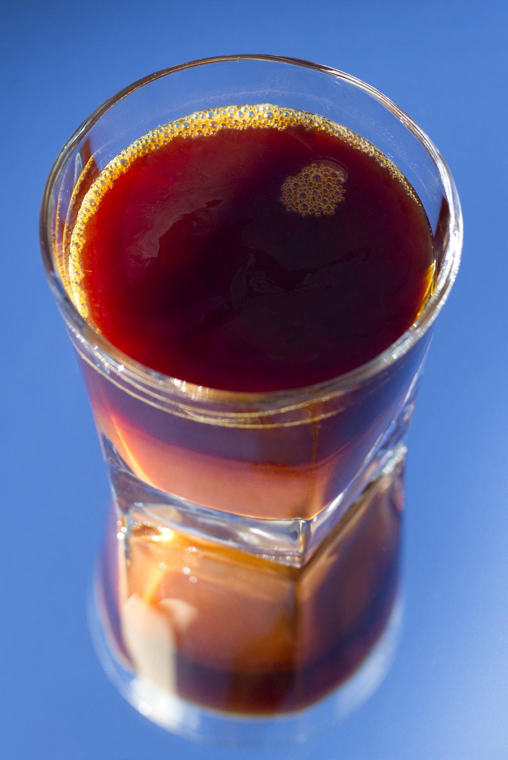 Yield: 1, 8 oz. Drink Caramel Apple Tea 32 grams of Red Espresso ½ oz.
