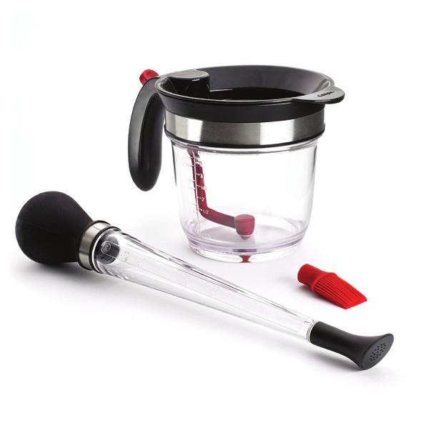 Roast & Serve Roasting Rack 747301 4 cup Fat Separator Made of BPA free, see-through, heat-resistant and durable Tritan