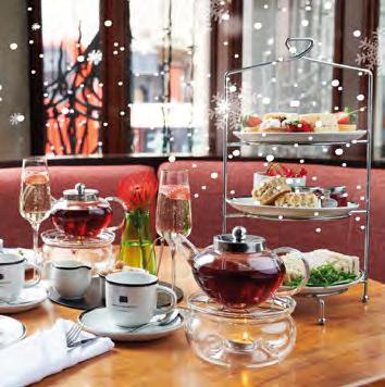 FESTIVE AFTERNOON TEA CHRISTMAS LUNCH WITH SANTA Festive Afternoon Tea Christmas Lunch with SERVED DAILY IN DECEMBER BETWEEN 12:00 17:00 SANDWICHES Santa Honey glazed ham & mustard Traditional turkey