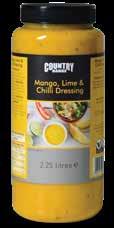 3 The Country Range website has lots of suggestions for using NEW Country Range Mango, Lime and Chilli Dressing, including a delicious Mango, Lime and Chilli Cod recipe. Visit www.cou