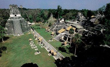 Maya centers provided a dramatic setting for the rituals that dominated public life. Construction of Tikal began before 150 B.C.E.