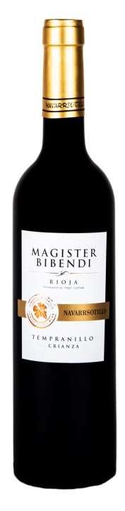 Our wines Magister Bibendi CRIANZA Coupage of Tempranillo Tinta Selected grapes from old vines Aged twelve