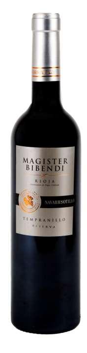Our wines Magister Bibendi RESERVA Blending of Tempranillo Tinta Selected grapes from old vines Ageing 12 months in
