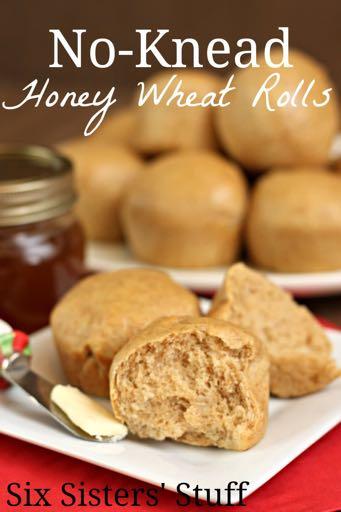 HEALTHY PLAN NO-KNEAD WHOLE WHEAT ROLLS S I D E D I S H Serves: 12 Prep Time: 1 Hour Cook Time: 10 Minutes Calories: 143 Fat: 2.2 Carbohydrates: 27 Protein: 3.5 Fiber: 1 Saturated Fat: 1.