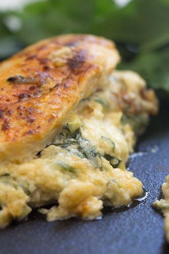 DAY 1 STANDARD FAMILY SPINACH AND ARTICHOKE STUFFED CHICKEN M A I N D I S H Serves: 6 Prep Time: 20 Minutes Cook Time: 30 Minutes 3/4 cup plain Greek yogurt 3/4 cup light mayonnaise 1/4 cup chopped