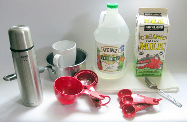 Needed for preparing ahead: Measuring cup (1) Milk (1 cup per demo or small group) Stovetop oven and pan (1) or microwave and microwaveable container (1) Thermos (1) Mug or other heat-resistant cup