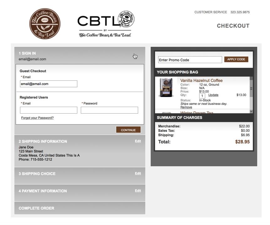 Indirect Competitor: Coffee Bean & Tea Leaf Pro/Con Pro Con accordian design CBTL has